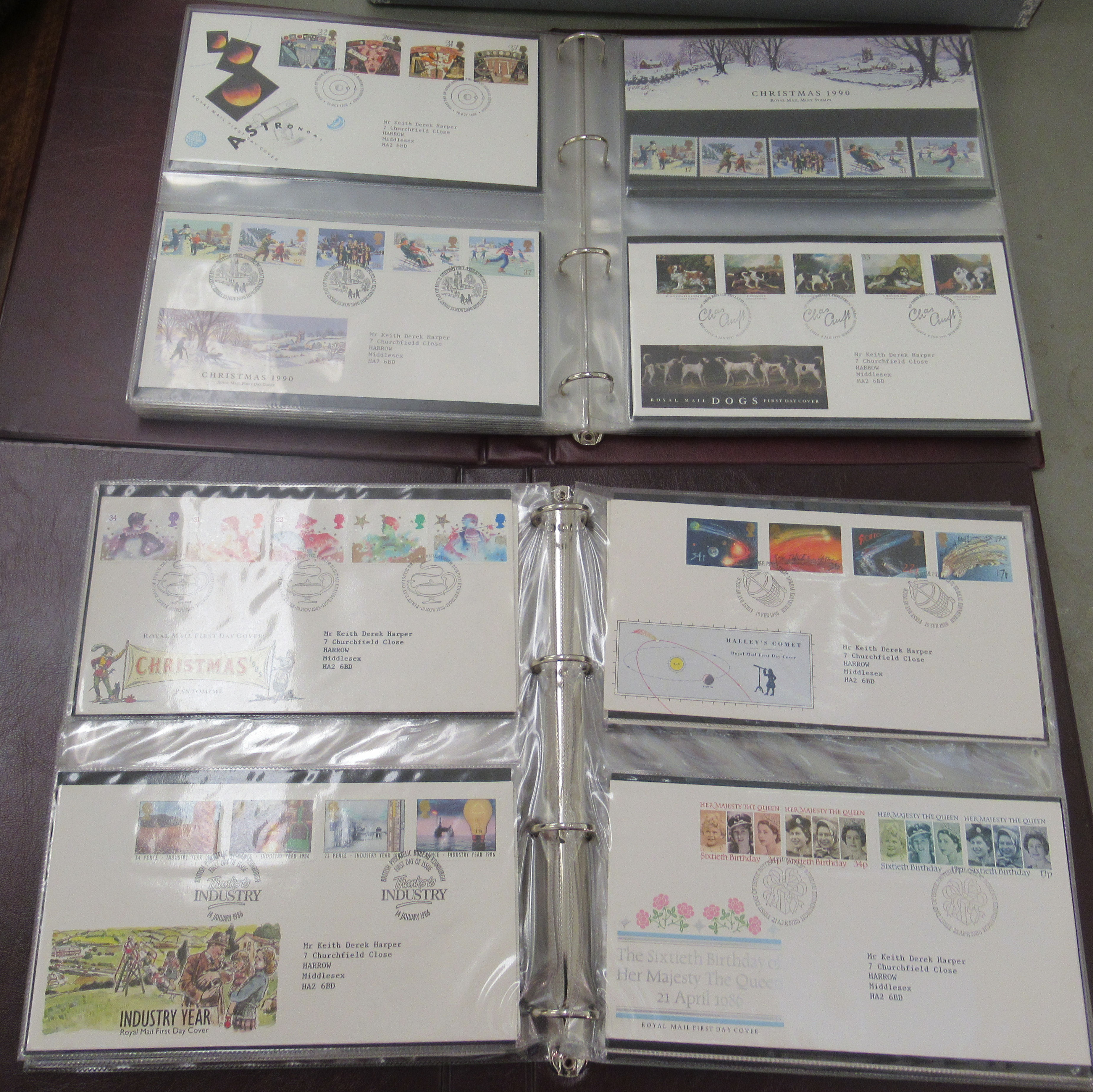 Seven albums containing First Day covers, circa 1985-2002: to include National Trust, Coronation, - Image 4 of 8