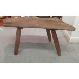 A Harry Tonkin of Corran, Cornwall elm occasional table,