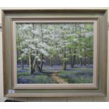 Brian Bennett - a woodland scene oil on canvas bears a signature 20'' x 15'' framed LSF