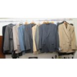 Gentlemens' High Street fashion: to include blazers and two-piece suits (some 40''L): to include