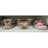 Royal Crown Derby china tea cups and saucers,
