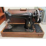 An early 20thC Singer manual sewing machine, model no.