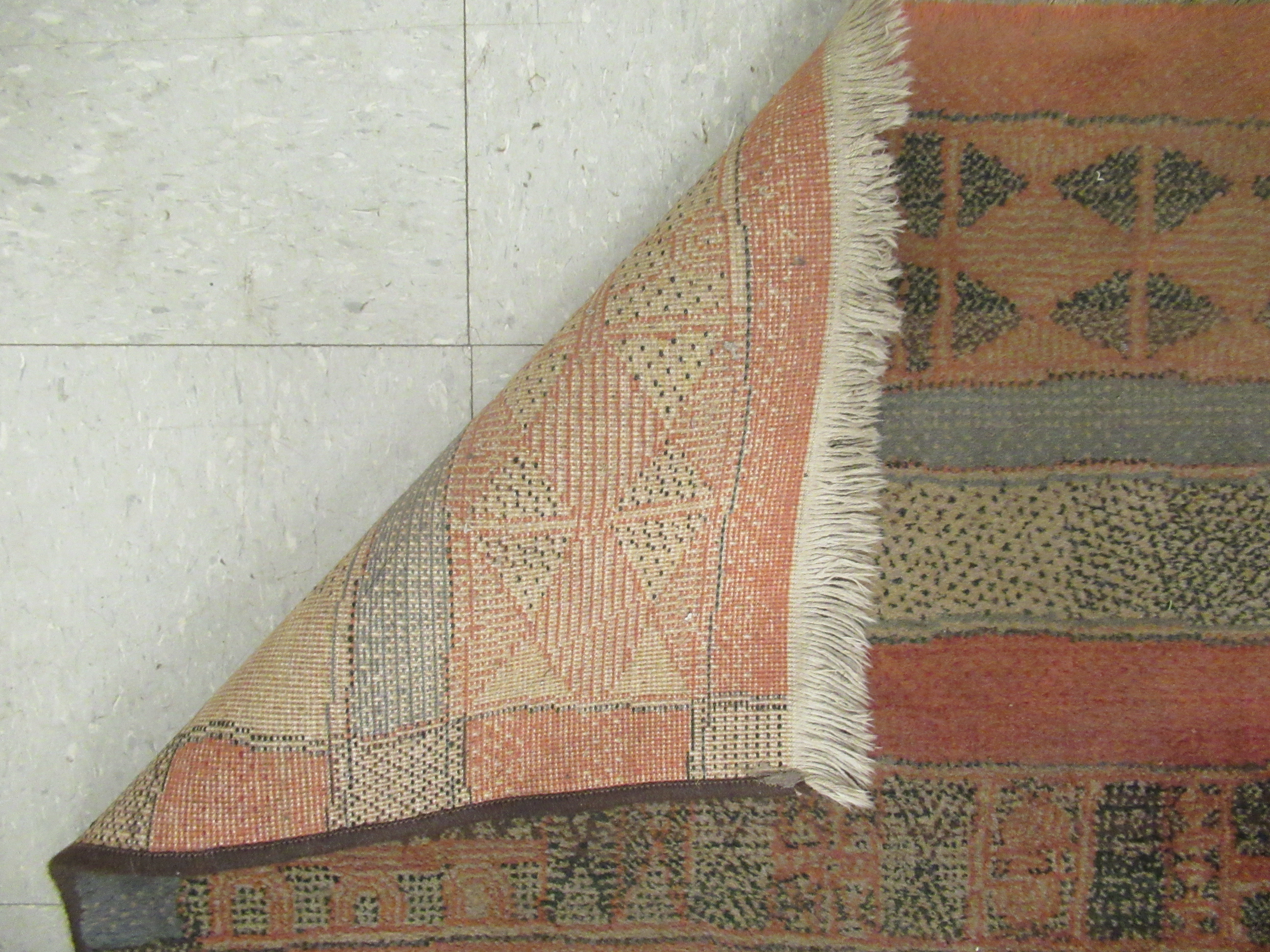 A Caucasian rug with a geometric pattern, - Image 3 of 3