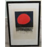 Penny Ormerod - 'Black, Blue and Red' Limited Edition 18/25 coloured print bears a pencil