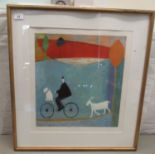 Annora Spence - 'Walking the Goat' Limited Edition 209/250 coloured print bears a pencil inscription