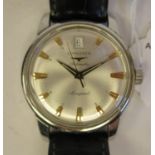 A Longines Conquest stainless steel cased wristwatch, stamped L6114 & 33292676, the automatic