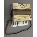 A Hohner 'Student 1' piano accordion