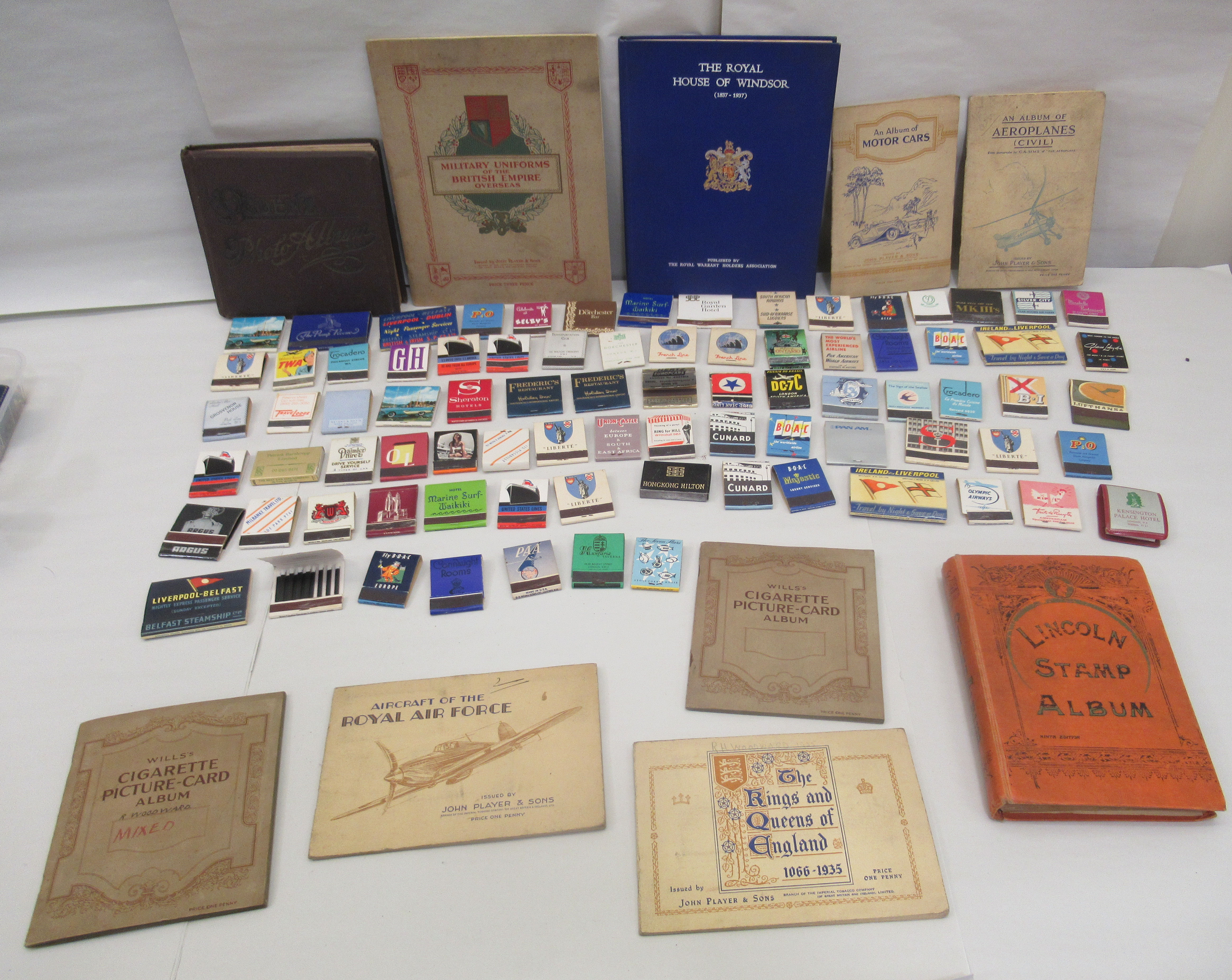 20thC collectables: to include Matchbox sleeves; Players and other cigarette cards; and a