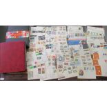 Uncollated postage stamps - First Day covers commemorating historic events