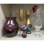 Glassware: to include five Kelly Hoppen KM Home designer pedestal Champagne flutes