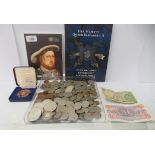 Uncollated British pre-decimal and other coins: to include The Royal Mint issues; 1970s crowns and