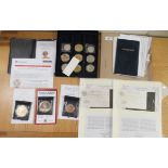 Westminster Mint (non precious metal) proof coins: to include a Princess Diana 25thC Anniversary