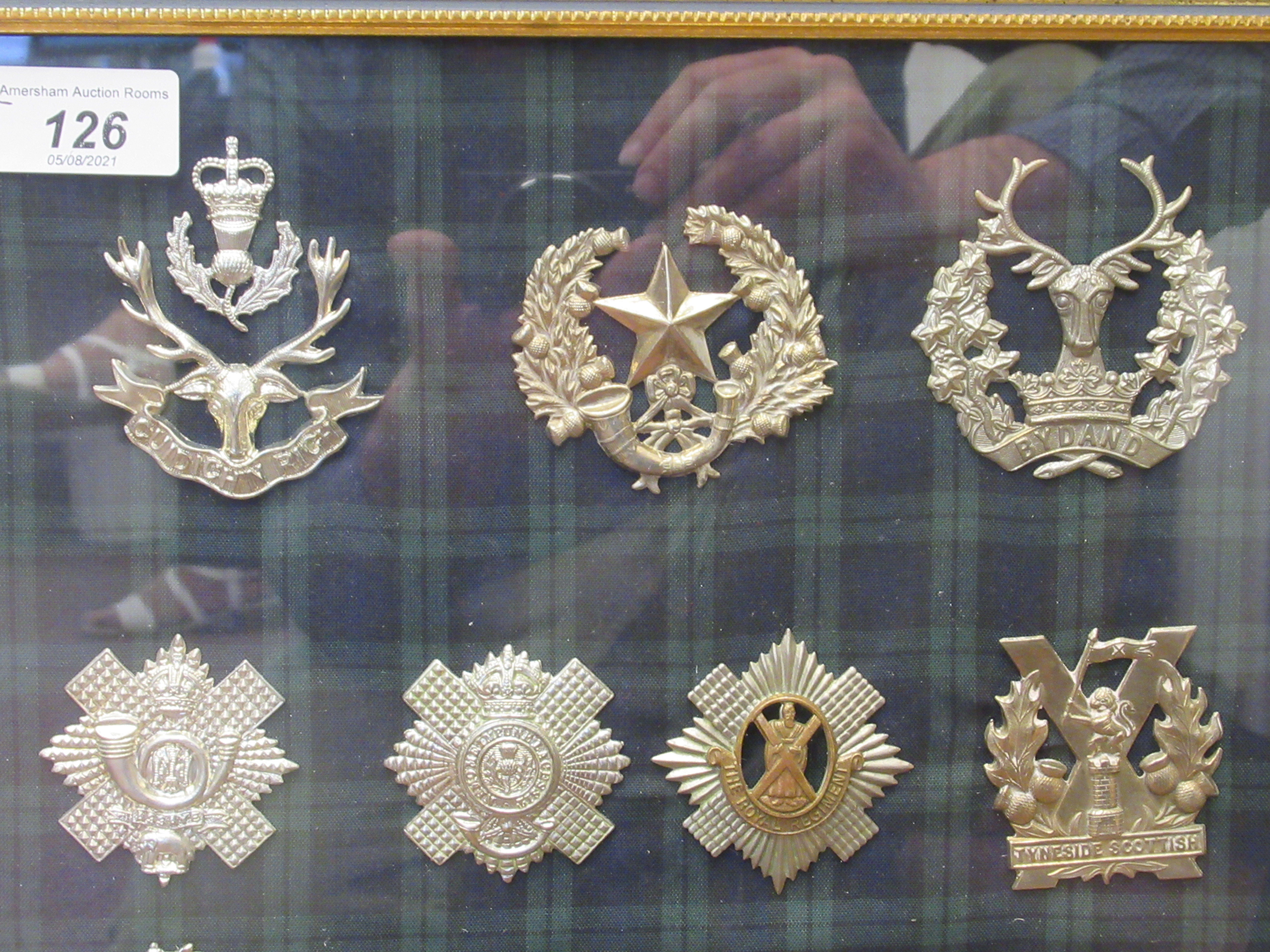 Fifteen Scottish military regimental cap badges, some copies: to include Kings Own Scottish