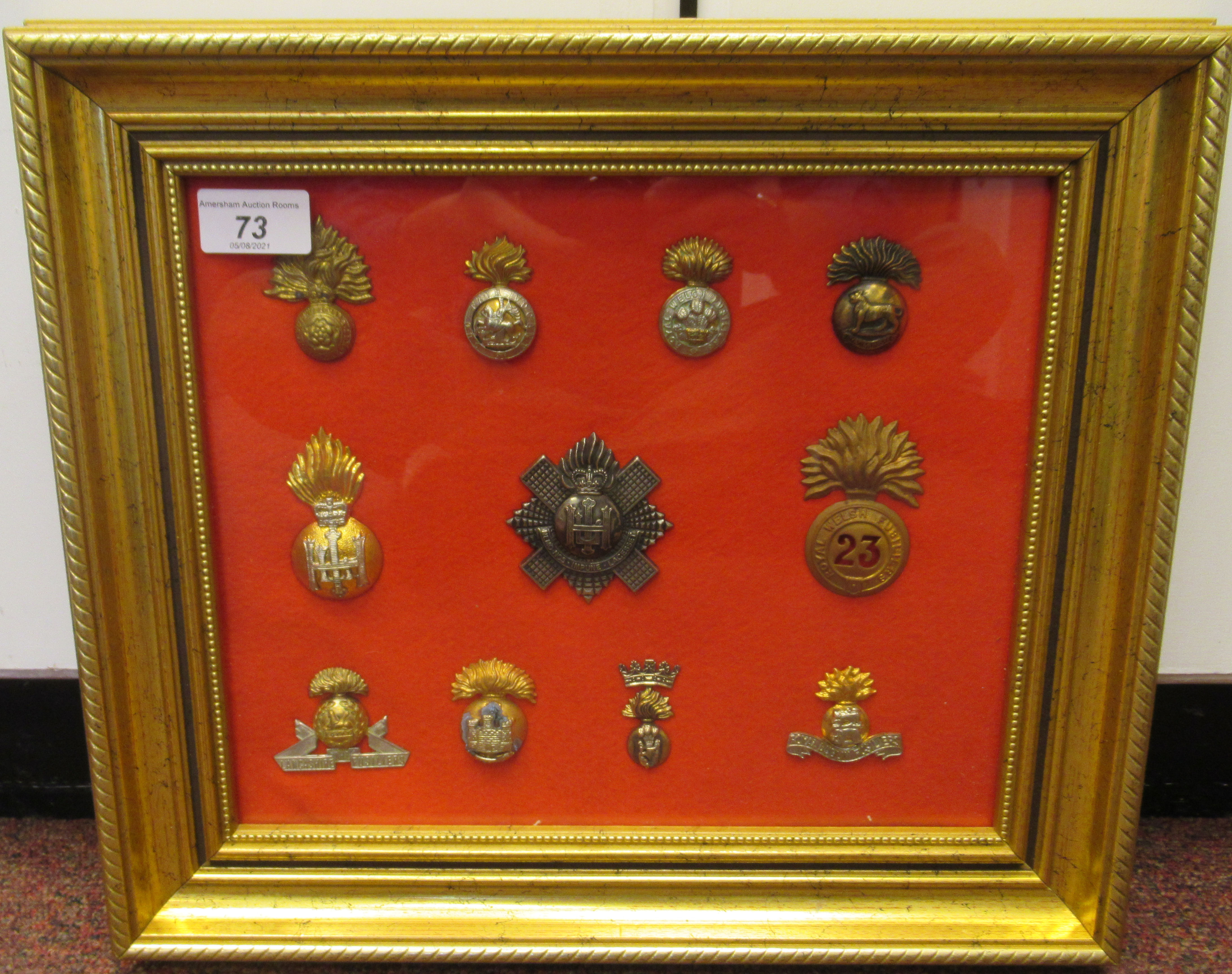 Eleven military regimental cap badges and insignia, some copies: to include Royal Dublin Fusiliers