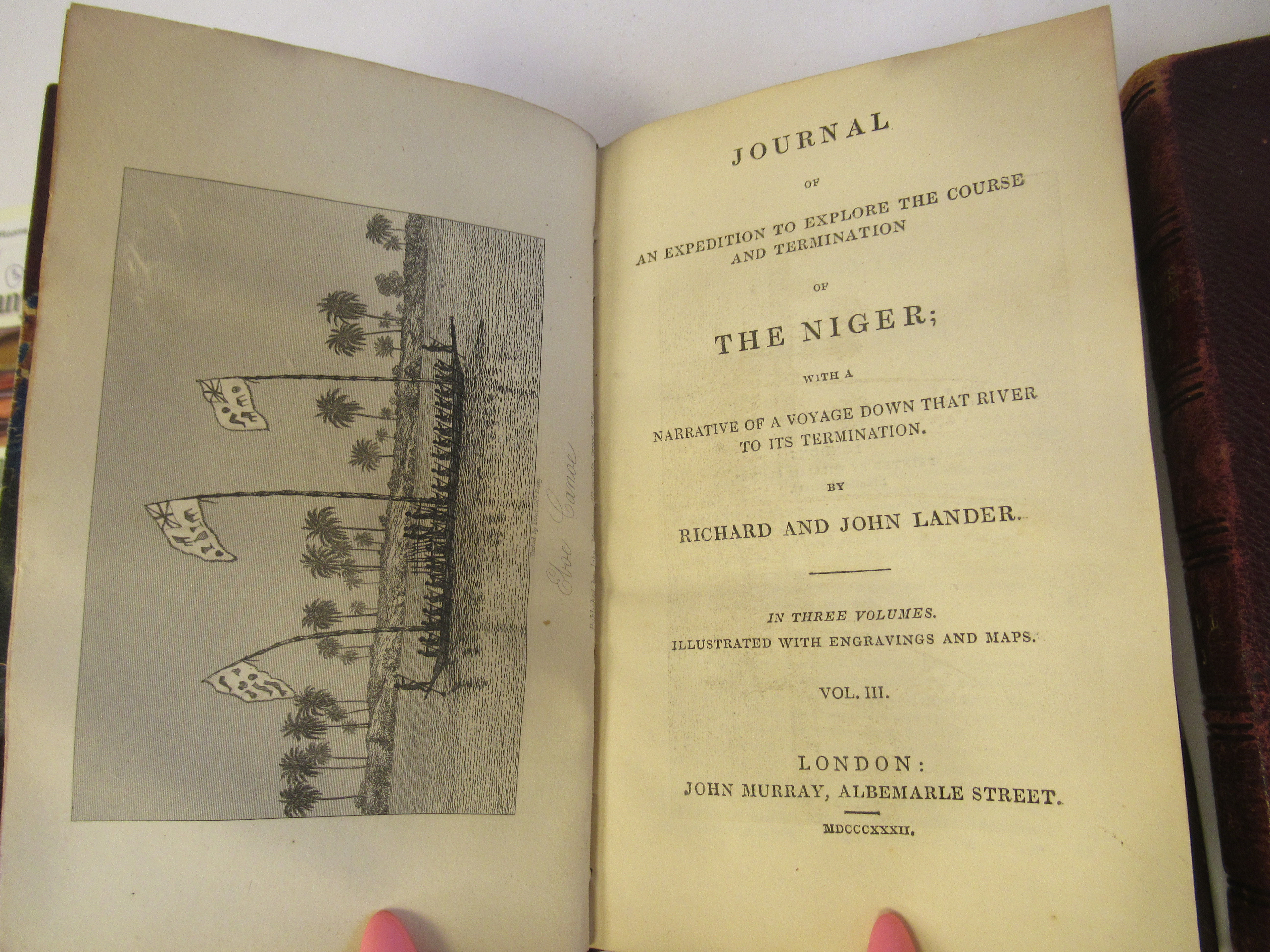 Books: 'Journal on Expedition to Explore the Course' and 'Termination of the Niger' by Richard and - Image 3 of 8