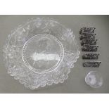 Scottish collectables: to include a pressed glass bowl, celebrating the life of Robert Burns  9"dia