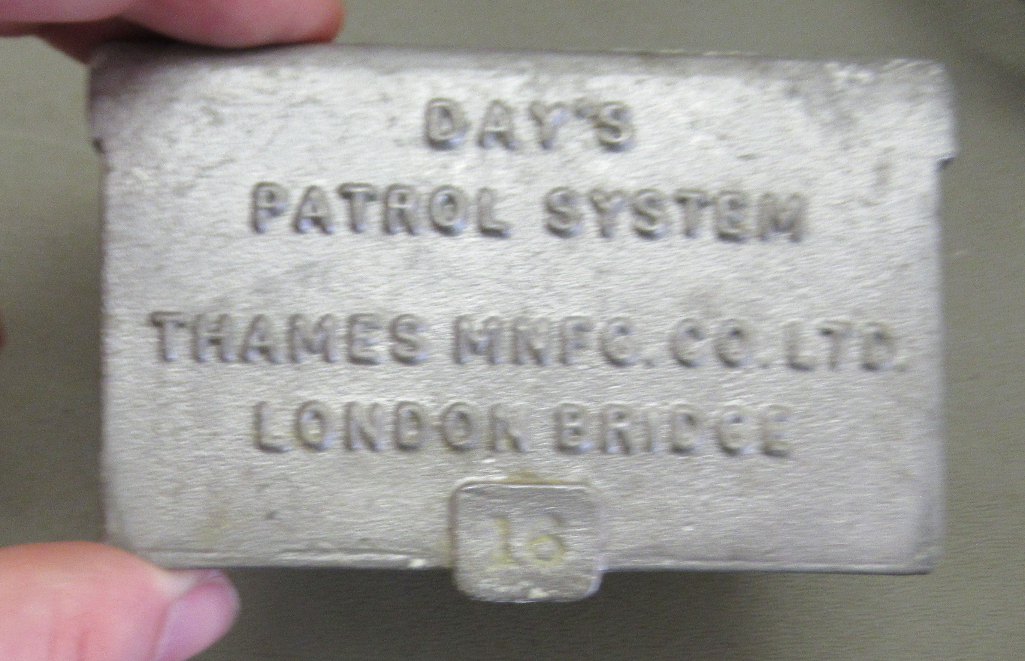 A Thames MNFG.Co.Ltd, London Bridge, Day's Watchman's Tell Tale, in a chromium plated steel case, - Image 3 of 7