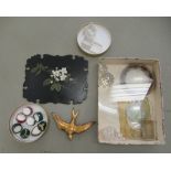 A mixed lot: to include glass, cut for picture frames  various sizes
