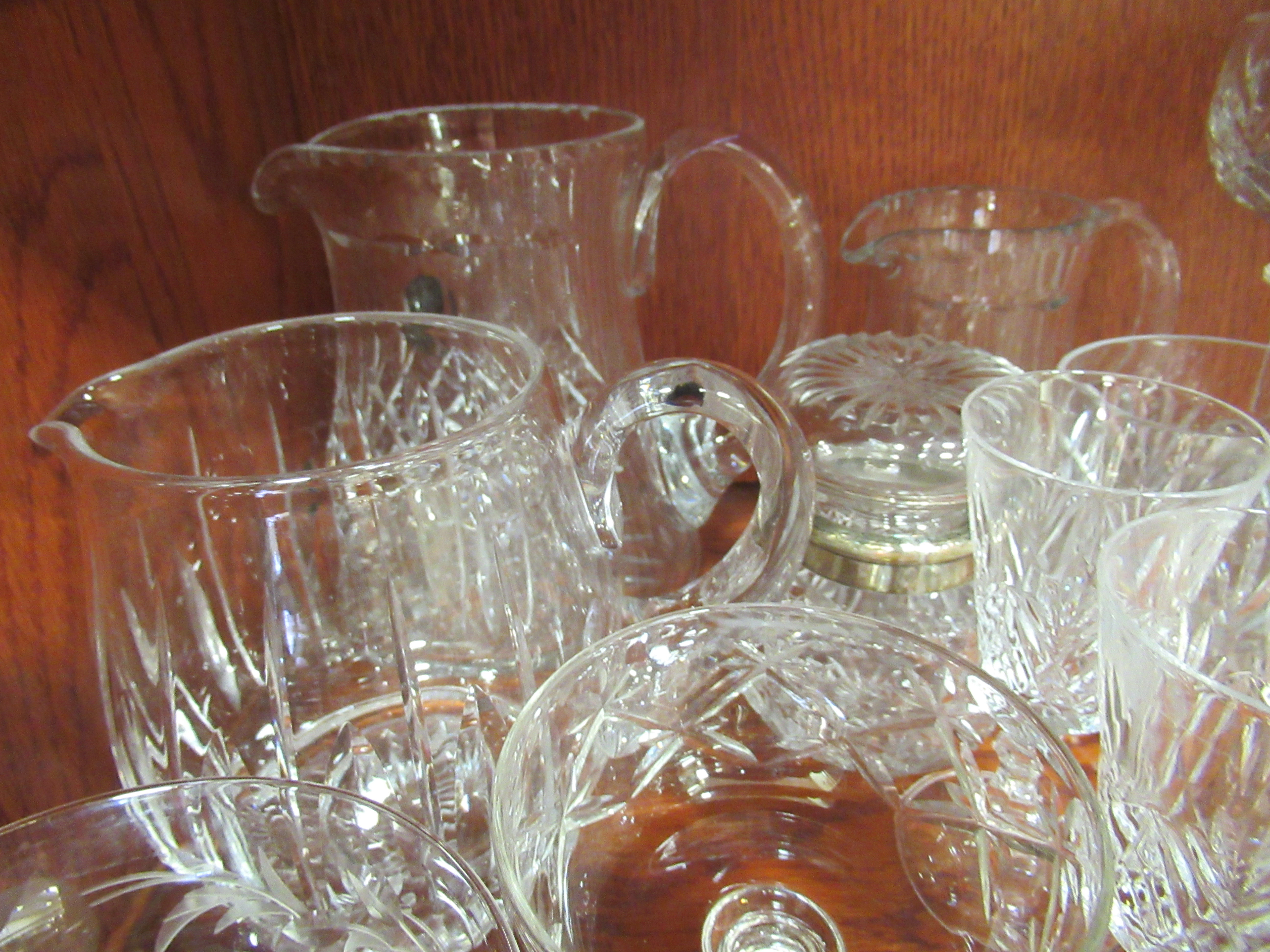 Domestic glassware: to include a set of six lead crystal hock glasses - Image 5 of 6