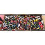 Uncollated diecast model vehicles, mainly sports cars, trucks and emergency services: to include