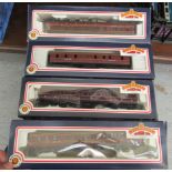 Four Bachman 00 gauge coaches  boxed