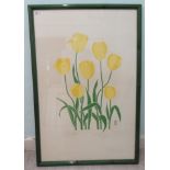 Modern School - 'Tulips'  Limited Edition 256/500 coloured print  bears an indistinct pencil