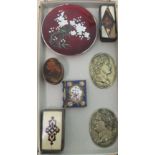 19th and 20thC collectables: to include an early 19thC enamelled and brass trinket box,