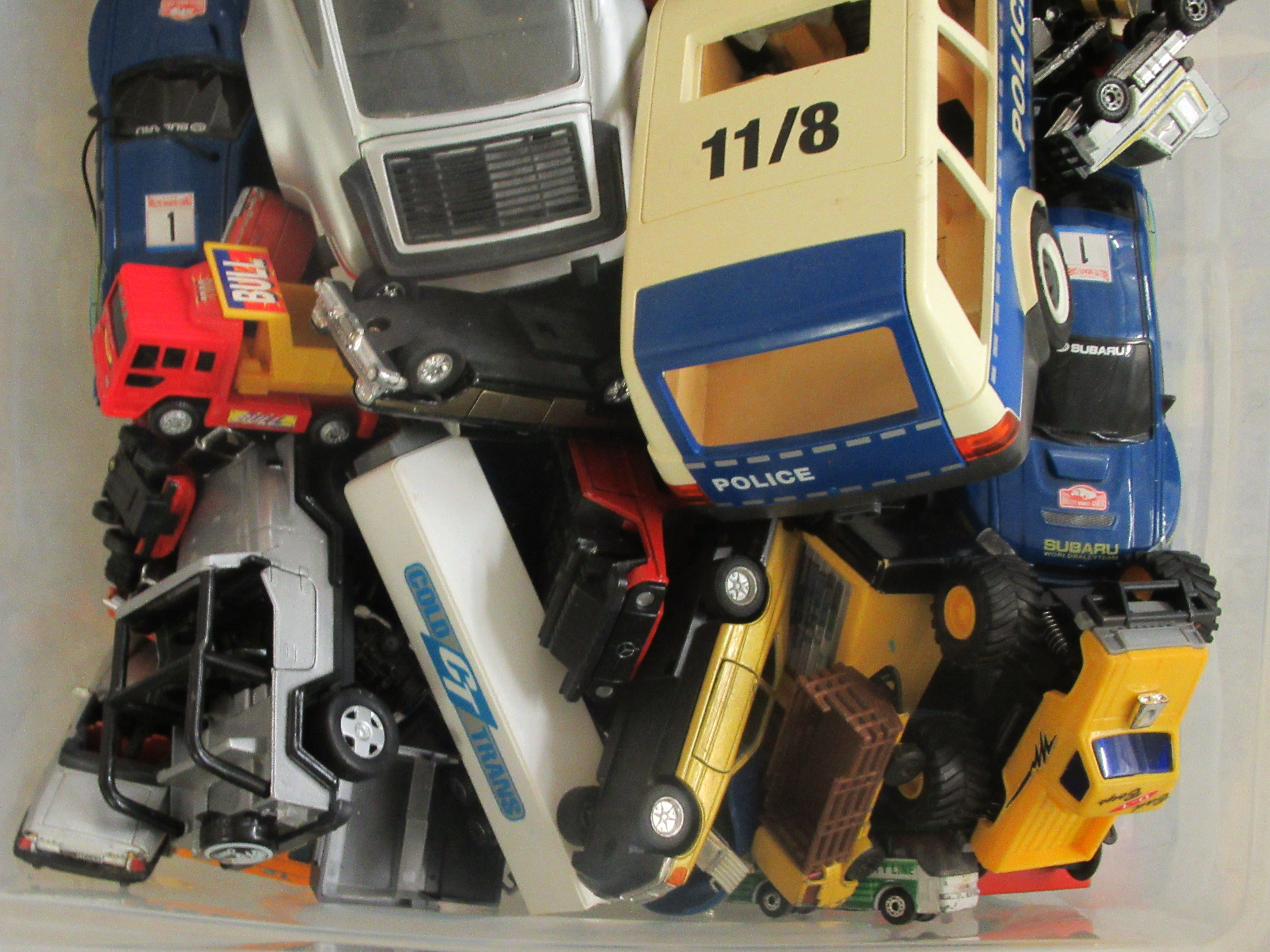 Uncollated diecast model vehicles: to include flatback lorries and emergency services with - Image 4 of 4