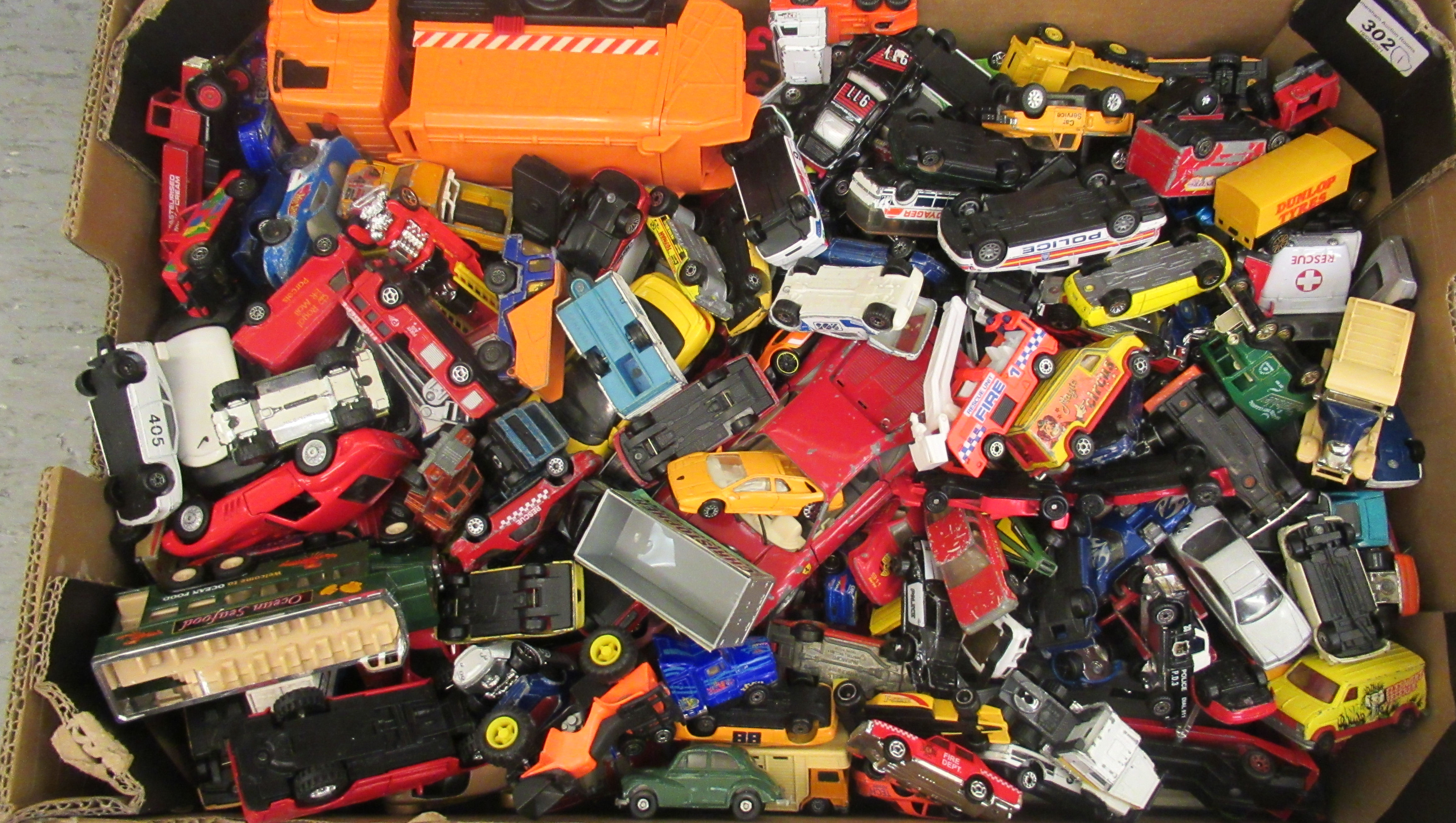 Uncollated diecast model vehicles, convertible sports cars and emergency services: to include