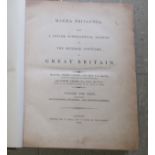 Book: 'Magna Britannia' (first volume) 'Bedfordshire & Buckinghamshire' by Danial Lysons, 44 plates,