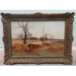 William Manners - 'An Autumn landscape'  oil on canvas  bears a signature & dated 1892  11.5'' x