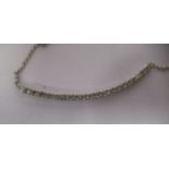 A 14ct gold and diamond set pendant necklet