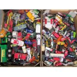 Uncollated diecast model vehicles, trucks, sports cars and emergency services: to include Matchbox
