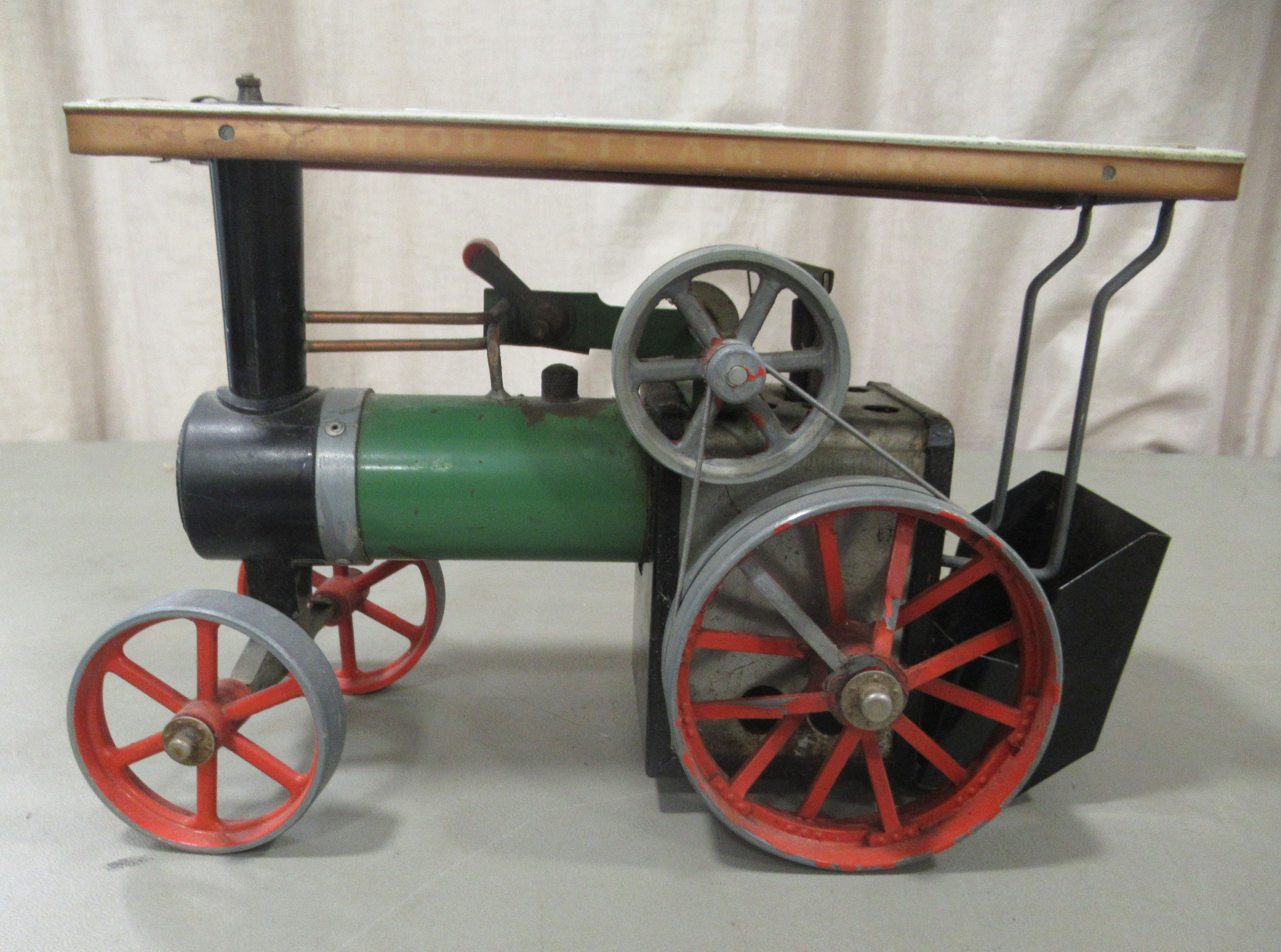 A Mamod live steam model traction engine