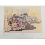 Spencer W Tart - 'Ladies Suk'  Limited Edition 846/850 coloured print  bears a pencil signature