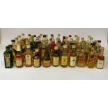 Single malt and other whiskey miniatures: to include The Edradour aged 10 years and The Whisky