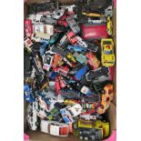 Uncollated diecast model vehicles, delivery, emergency service and sports cars: to include