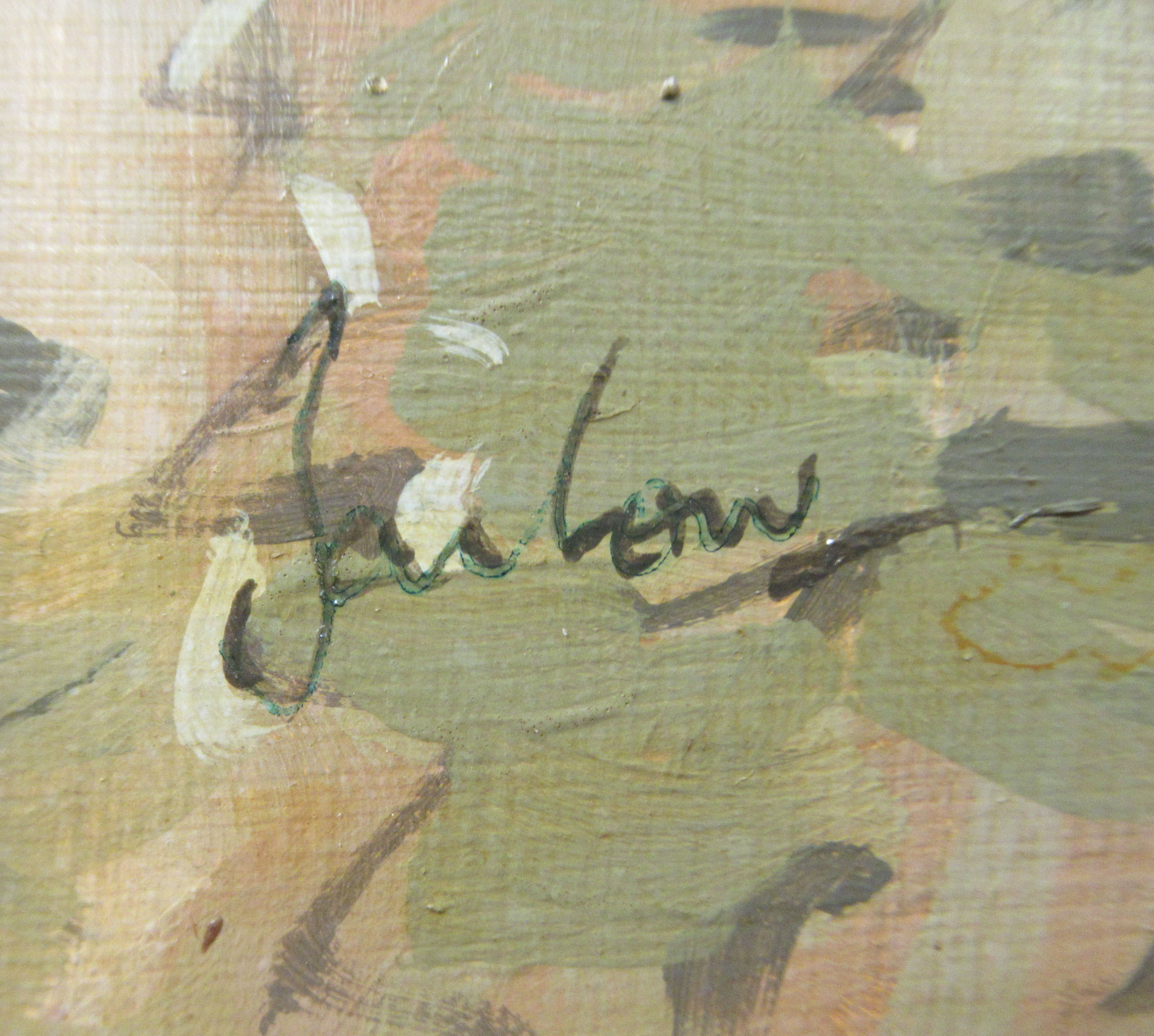 Jeremy Barlow - 'From Fond, Venice'  oil on board  bears a signature & printed label verso  11" x 9" - Image 3 of 5