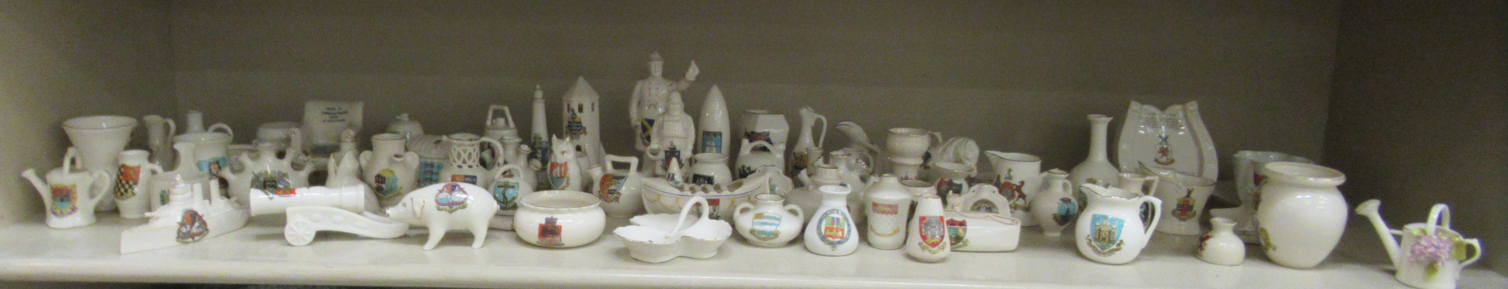 Crested china: to include an Arcadian battleship