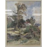 Gotman - a woodland landscape  watercolour  bears a signature  14" x 17"  framed