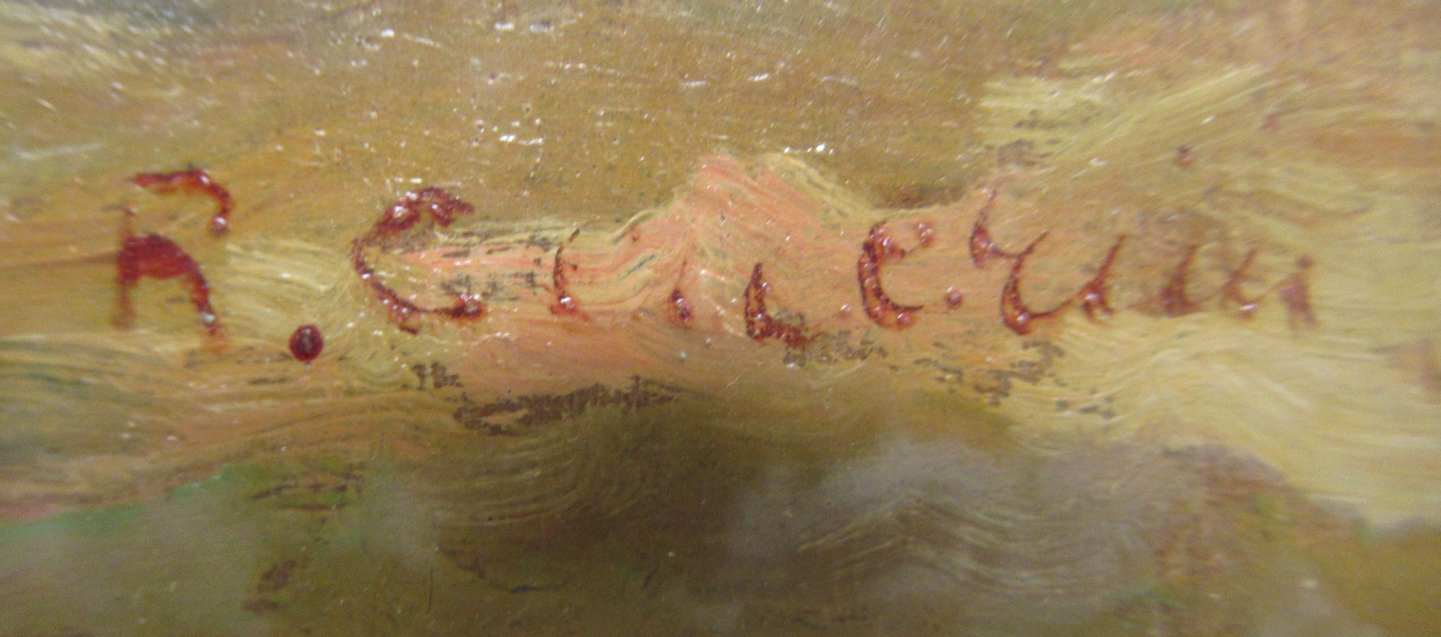 20thC Italian School - 'Vol di Pesis'  oil on board  bears an indistinct signature & label verso - Image 3 of 4