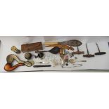 A mixed lot: to include a late Victorian Meerschaum pipe  cased
