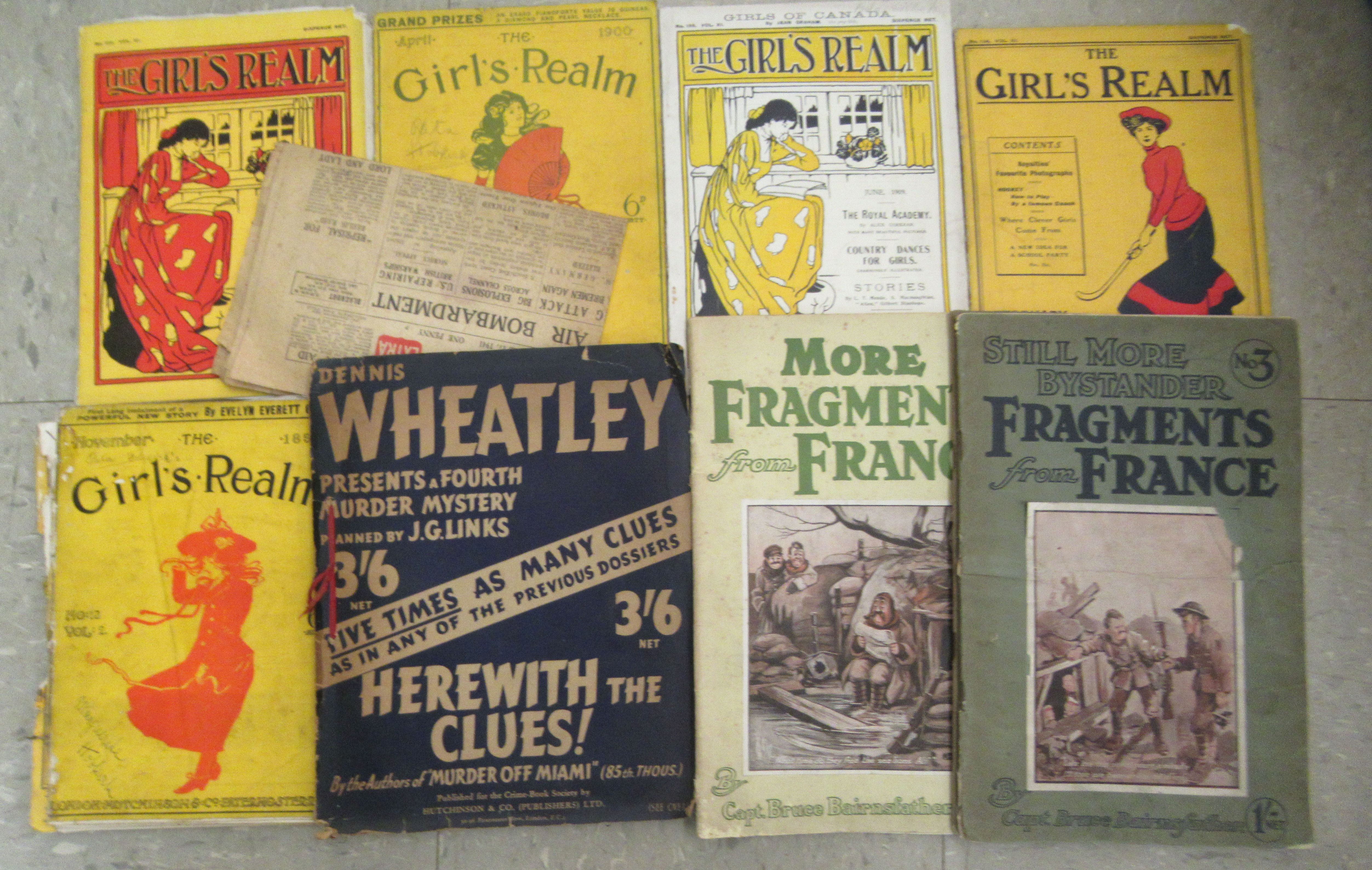 19thC and 20thC printed ephemera: to include 'The Girls Realm' magazines - Image 6 of 6