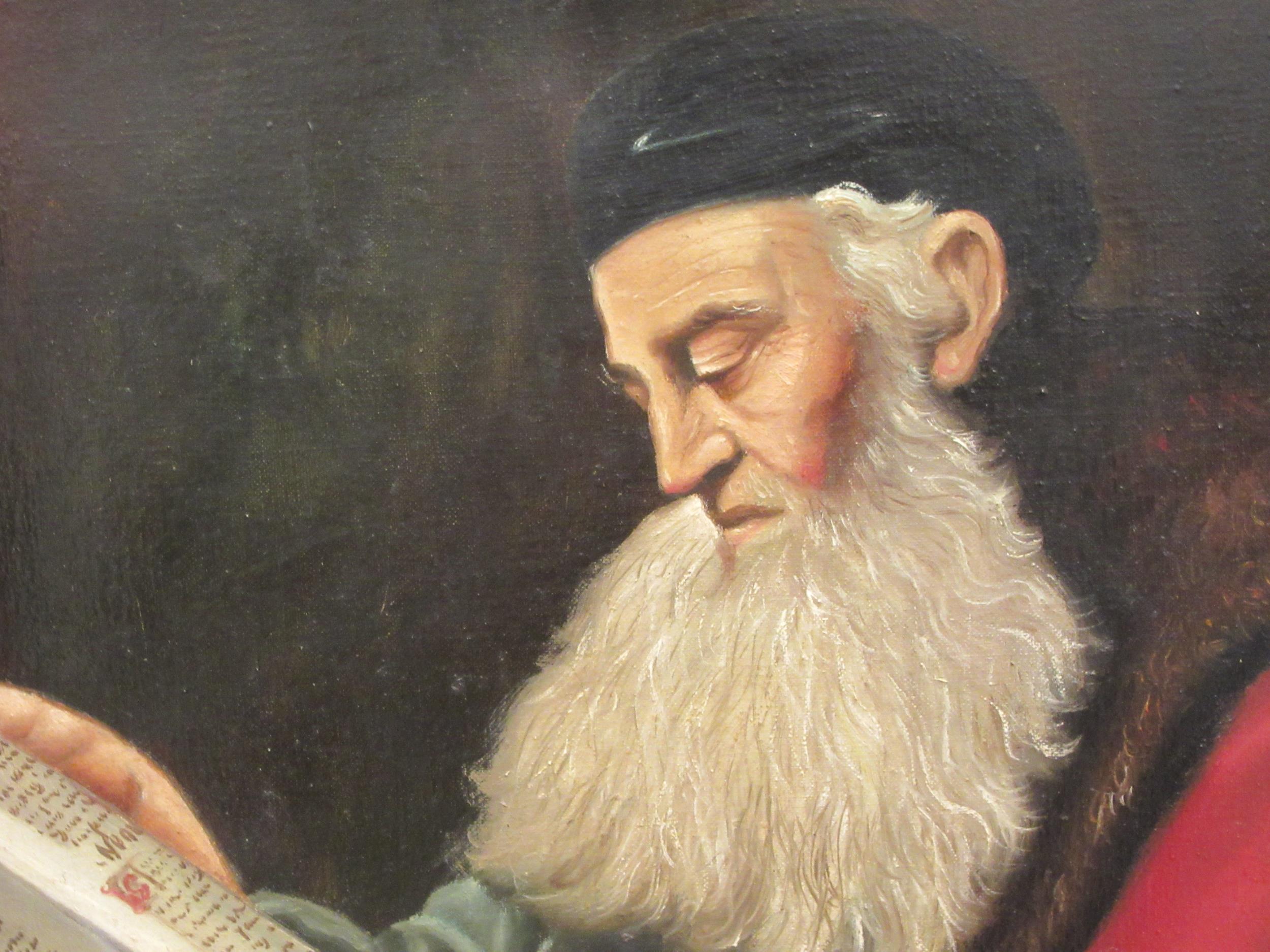 20thC Continental School - a head and shoulders profile portrait, a seated, bearded scholar, reading - Image 2 of 6