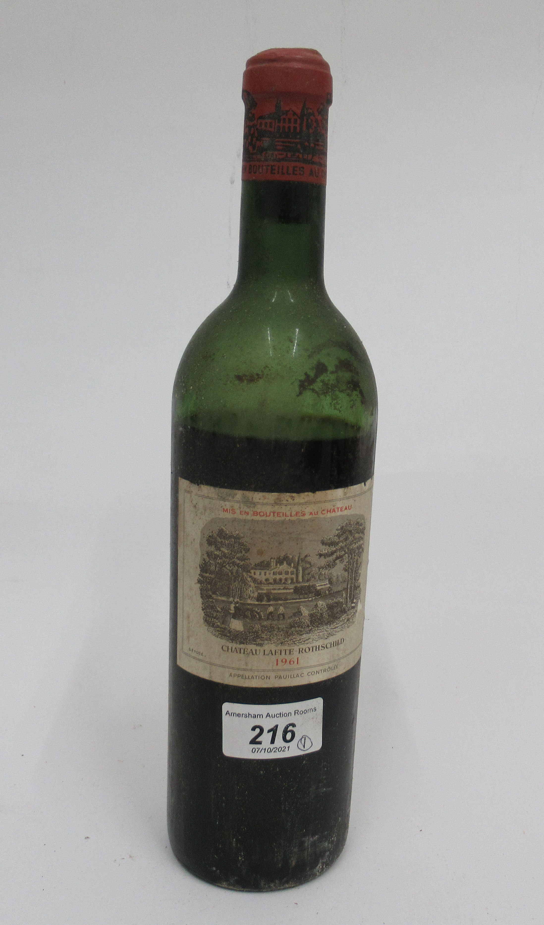 Wine, a bottle of 1961 Chateau Lafite Rothschild