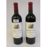 Wine, viz. two bottles of 1998 Chapelle D'Ausone