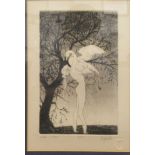 Enzo Plazzotta - 'Leda - 1972'  Limited Edition 18/50 etching  bears a pencil signature, title &