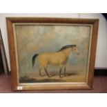 R Stennett - an equestrian study, a standing racehorse  watercolour  bears a signature  17.5'' x