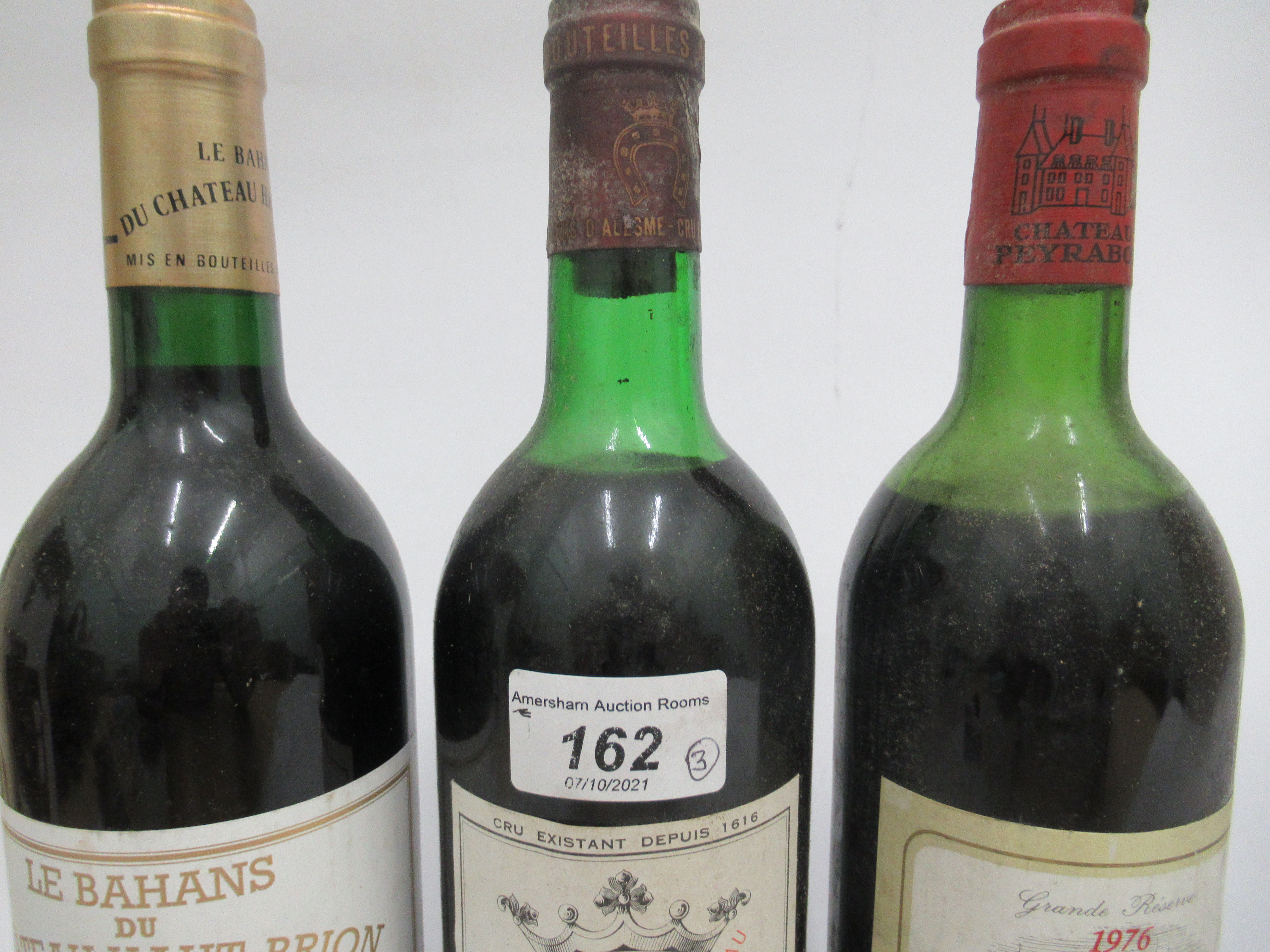 Wine, viz, 1976 Chateau Peyrabon; 1976 Chateau Marquis D'Lesme; and 1993 Le Bahans - Image 2 of 3