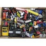 Uncollated diecast model vehicles, sports cars, trucks, emergency service and convertibles: to